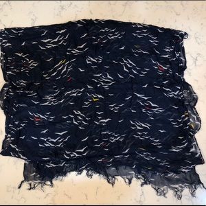Banana Republic Bird Patterned Scarf